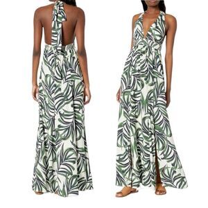 Show Me Your Mumu Sleeveless Halter Summer Maxi Dress in Peruvian Palm XS NWT